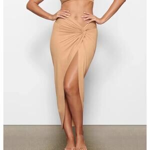 Skims Size 3X Ochre Recycled Swim Sarong Skirt SW-SKT-0016 NWT